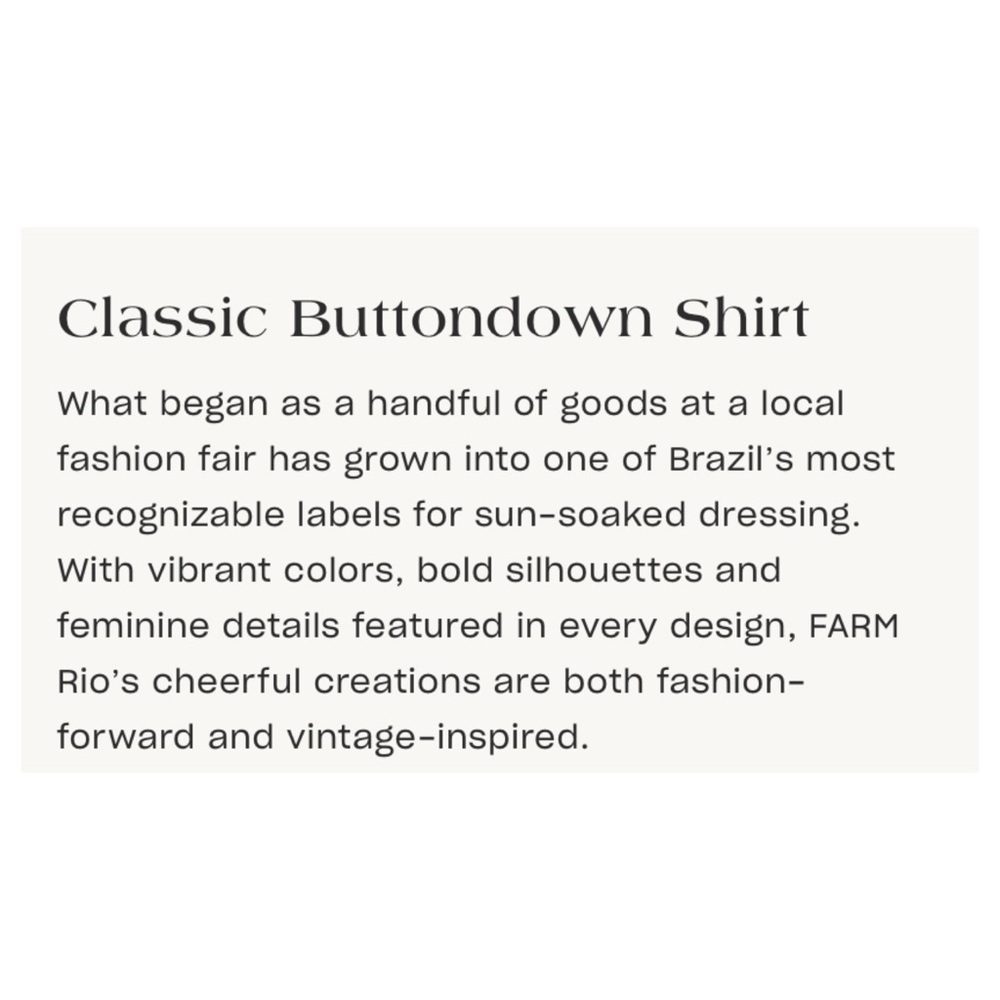 NWOT FARM Rio Multicolor Patchwork Floral Button-Up Top - Picture 5 of 6